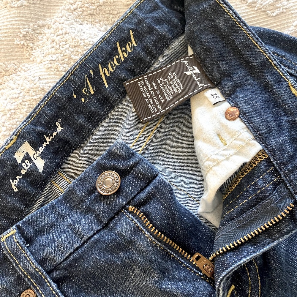 Great condition!  7 of all Mankind bootcut jeans!